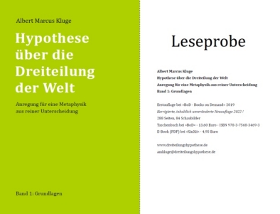 Leseprobe zum Buch über die Grundlagen der Dreiteilungshypothese