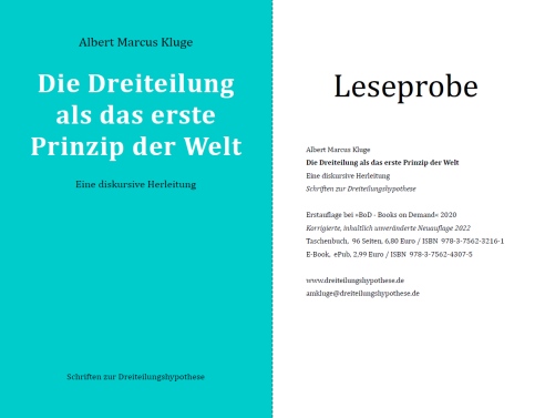 Leseprobe zum Buch über die Herleitung der Dreiteilungshypothese