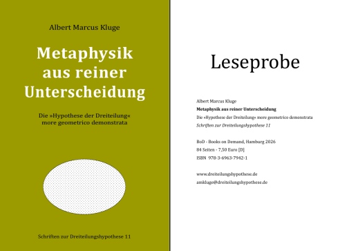 Leseprobe zur Metaphysik aus reiner Unterscheidung